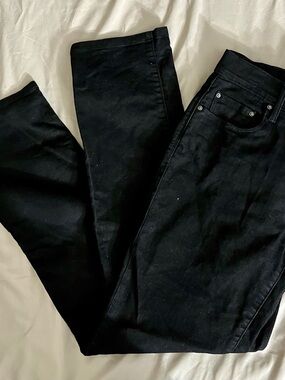 Levi's Black Jeans with Leather Patch